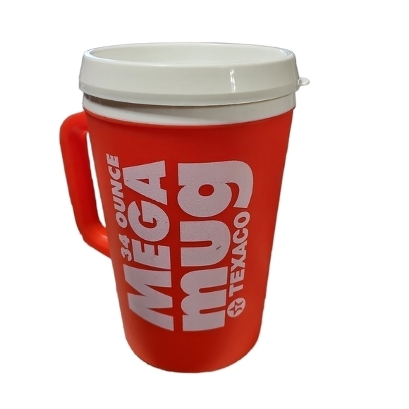 Aladin MEGA Mug 34 oz big travel insulated Texaco advertising - Picture 4 of 7
